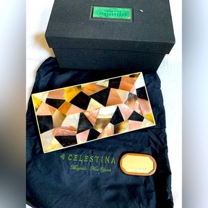 Celestina Shell Ivory Vintage Clutch